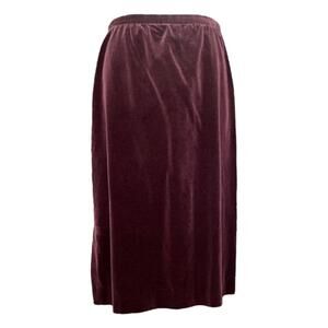 JH Collection Vintage Velour Pencil Skirt Brown Size Small (8)